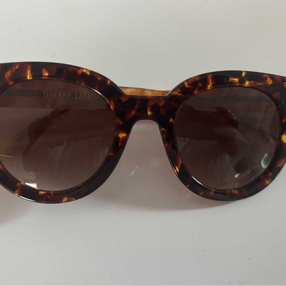 Thierry Lasry Brown Oversized Sunglasses